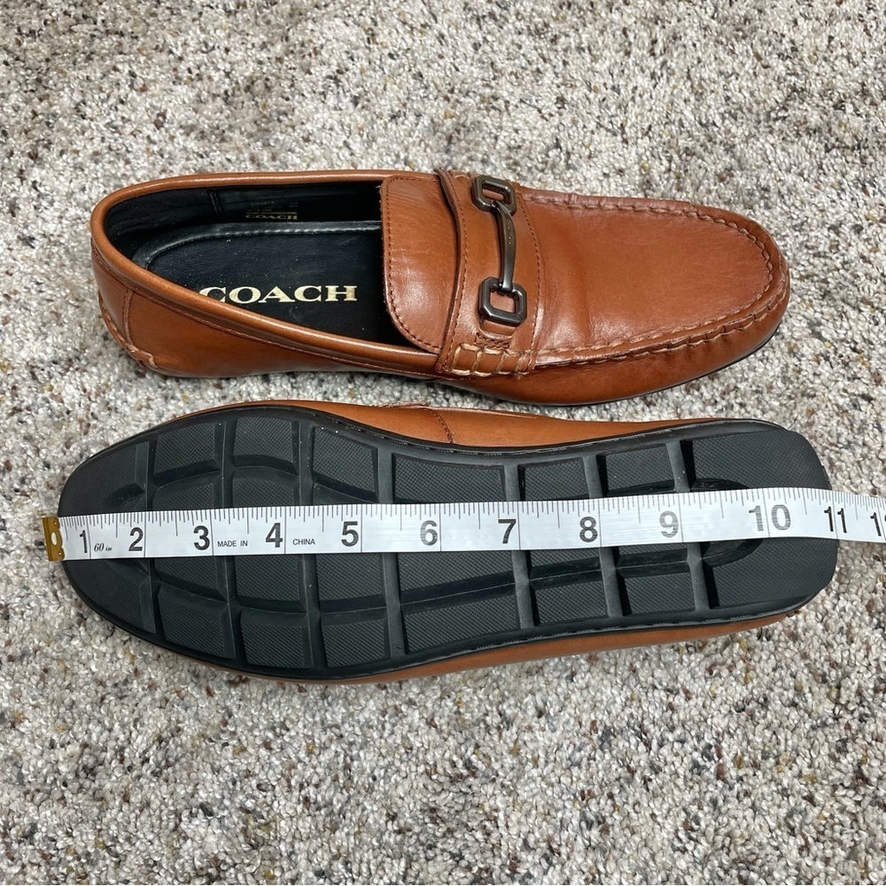 Coach Men’s Mott Varsity Drive Loafers Shoes Brown 7.5 FG1619 Designer Office - Picture 10 of 10